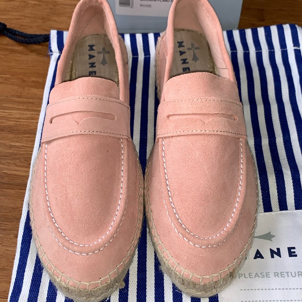 NEW Manebi Spanish loafer espadrille. Sz 40
